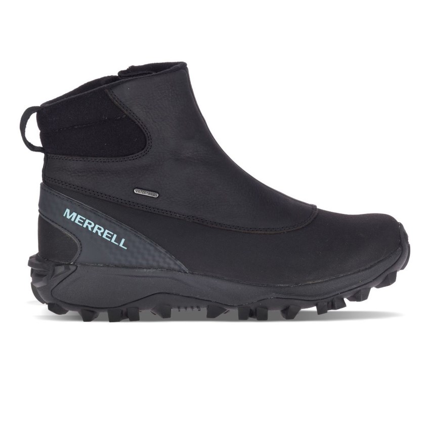 Bottes Merrell Thermo Kiruna Mid Zip Waterproof Noir Femme | N.Q.AWGE